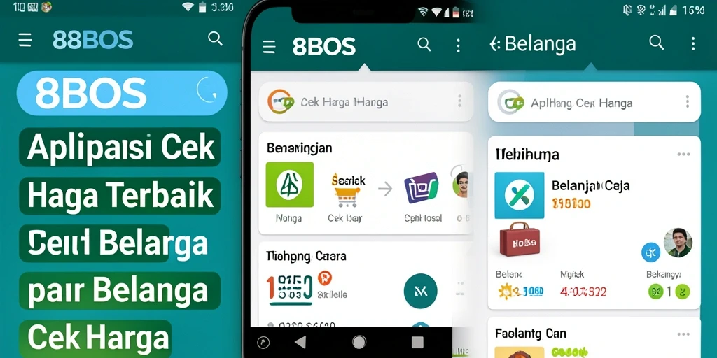 Screenshot antarmuka aplikasi 88BOS menampilkan fitur Cek Harga.