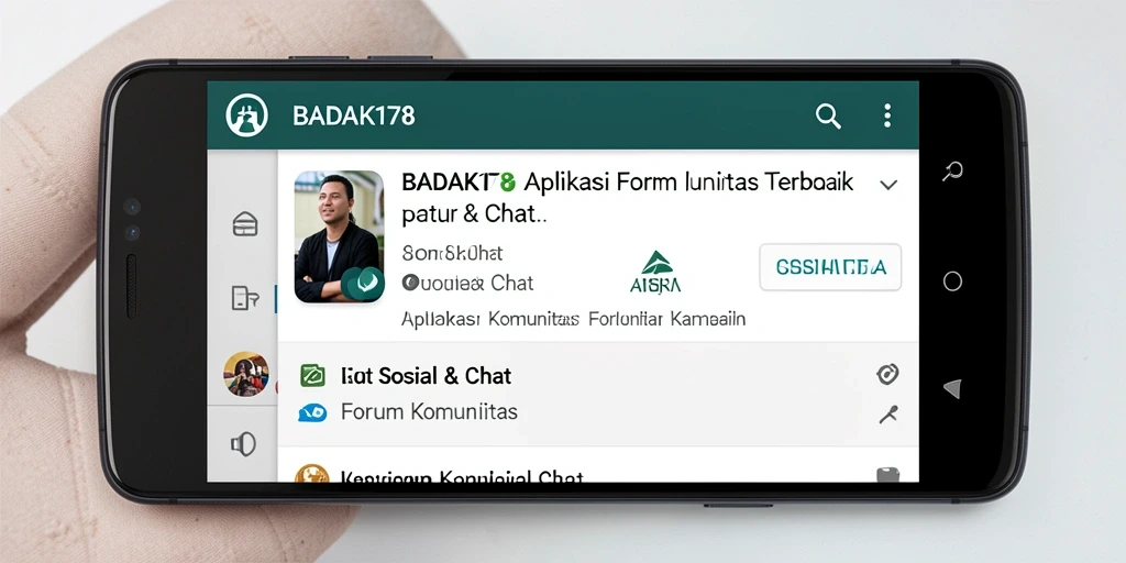 Antarmuka utama BADAK178 dengan berbagai forum dan topik diskusi.