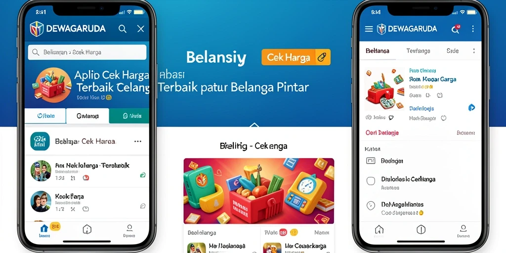 Antarmuka DEWAGARUDA menampilkan berbagai opsi Cek Harga yang menarik.