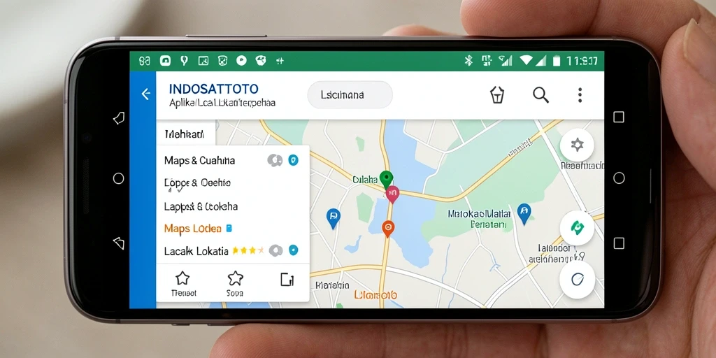 Antarmuka aplikasi INDOSATTOTO yang intuitif untuk pelacakan lokasi.