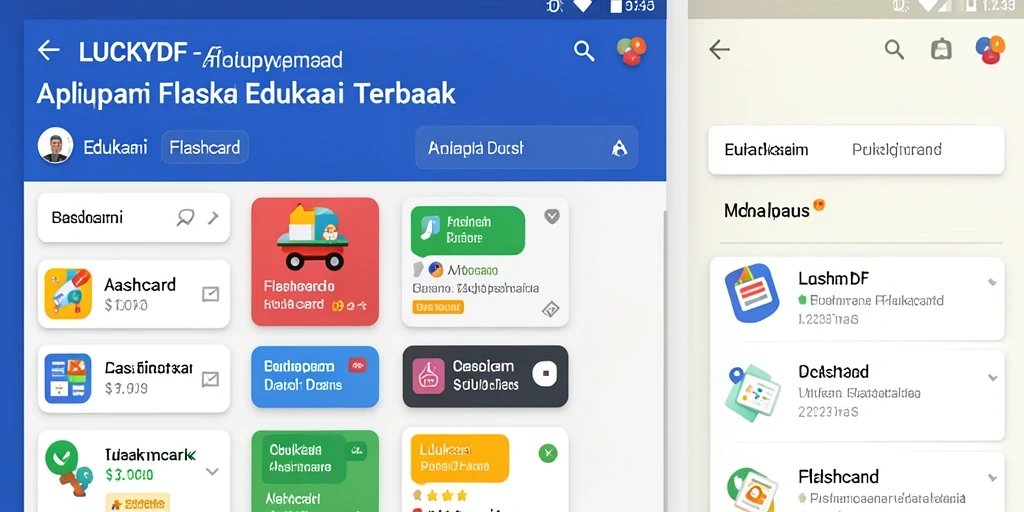 Tampilan antarmuka aplikasi LUCKYDF yang menarik dan fungsional.