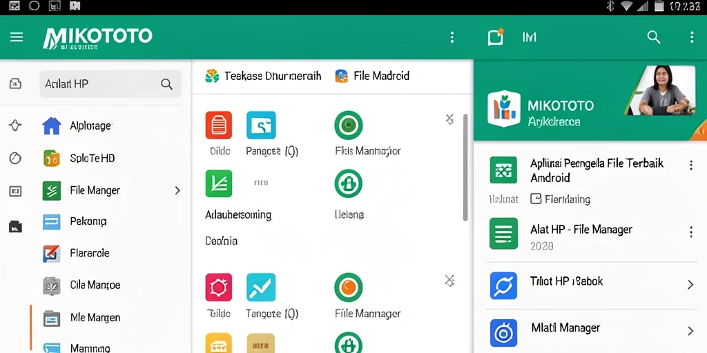 Tampilan antarmuka MIKOTOTO yang elegan untuk pengelolaan file.