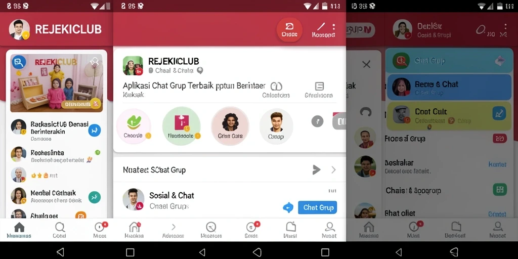 Tampilan antarmuka REJEKICLUB yang sederhana dan menarik.