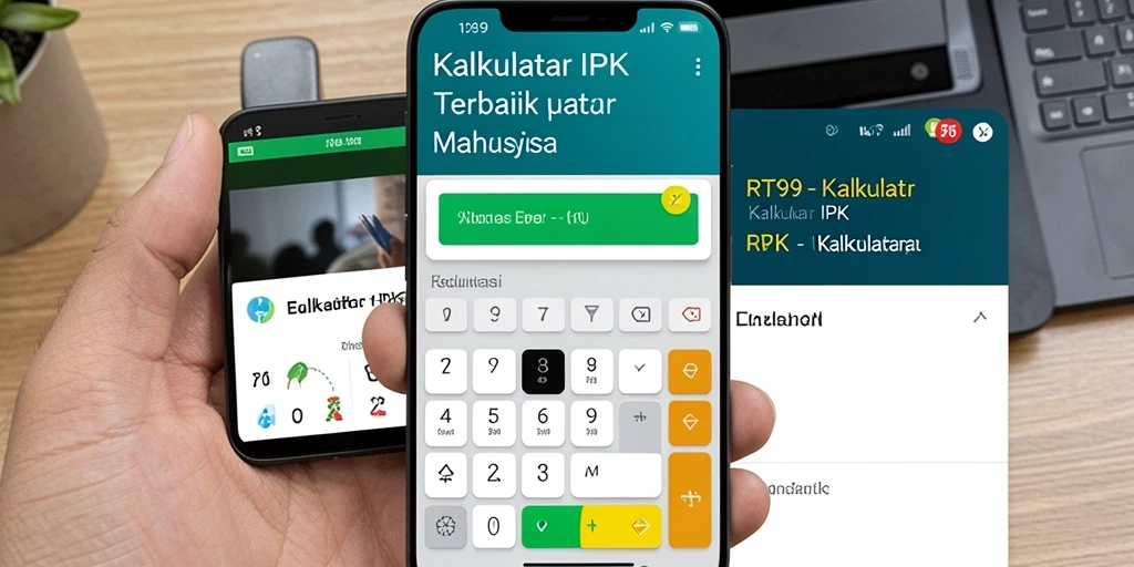 Antarmuka RT99 yang sederhana dan fungsional untuk Kalkulator IPK.