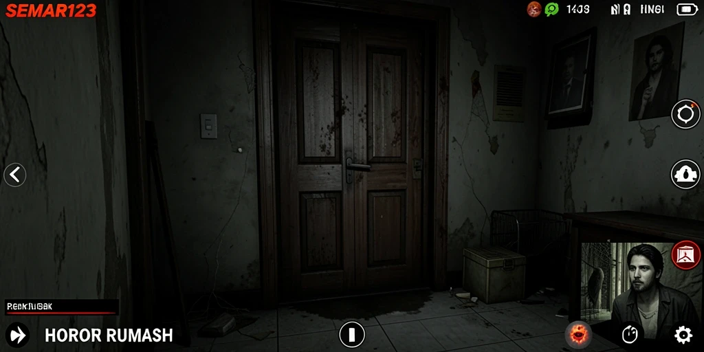 Tampilan antarmuka yang menyeramkan dari game SEMAR123.
